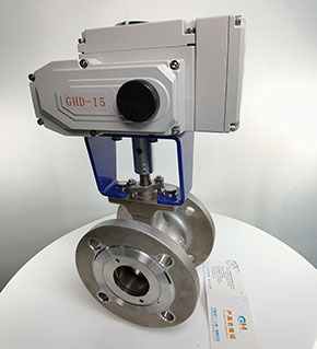 VQ947Y-16P電動(dòng)法蘭V型球閥-電動(dòng)調(diào)節(jié)法蘭球閥-不銹