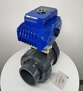 Q961F-10U-DN100電動(dòng)UPVC球閥-電動(dòng)塑料球閥-雙由令電